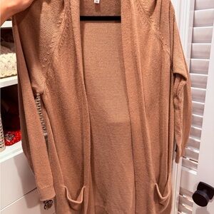 BP Women's Tan Open Front Cardigan Sweater